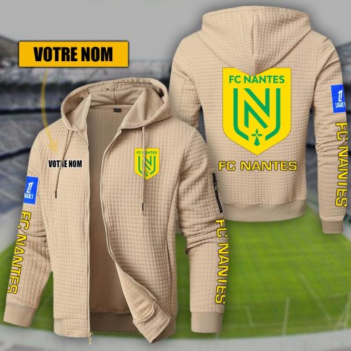 FC Nantes – Hoodie de sport nouvelle version avec nom personnalisé FC Nantes – Hoodie de sport nouvelle version avec nom personnalisé