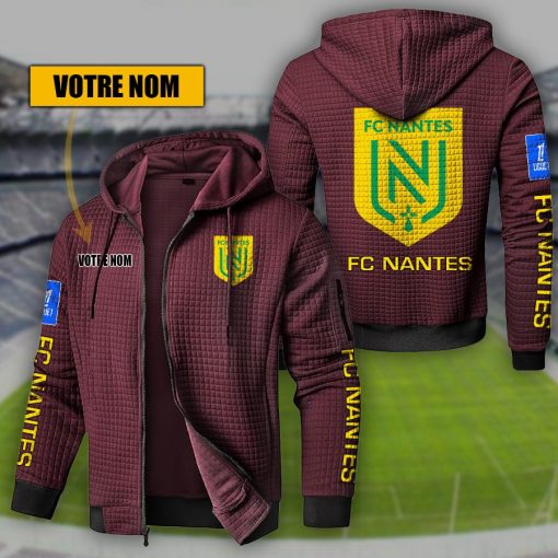 FC Nantes – Hoodie de sport nouvelle version avec nom personnalisé FC Nantes – Hoodie de sport nouvelle version avec nom personnalisé