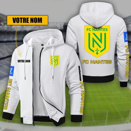 FC Nantes – Hoodie de sport nouvelle version avec nom personnalisé FC Nantes – Hoodie de sport nouvelle version avec nom personnalisé