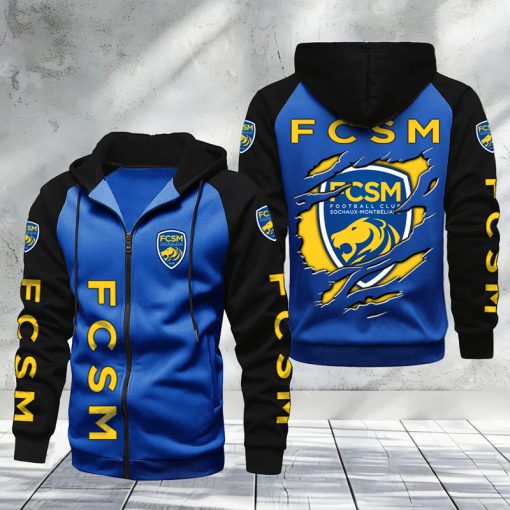 FC Sochaux-Montbéliard – Hoodie zippé raglan Nouveau Design Nouvelle édition FC Sochaux-Montbéliard – Hoodie zippé raglan Nouveau Design Nouvelle édition