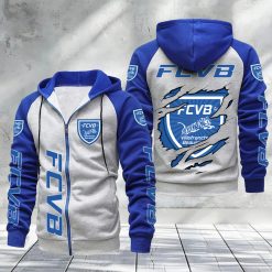 FC Villefranche-Beaujolais – Hoodie zippé raglan Nouveau Design Nouvelle édition