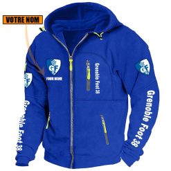 Grenoble Foot 38 – Blouson zippé Édition spéciale avec nom personnalisé