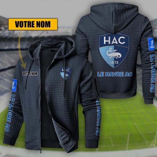 Le Havre AC – Hoodie de sport nouvelle version avec nom personnalisé Le Havre AC – Hoodie de sport nouvelle version avec nom personnalisé