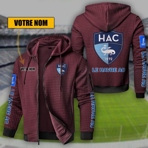 Le Havre AC – Hoodie de sport nouvelle version avec nom personnalisé Le Havre AC – Hoodie de sport nouvelle version avec nom personnalisé
