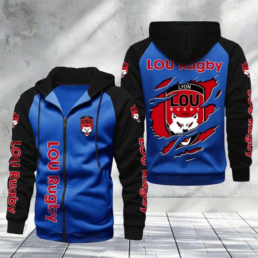 Lyon OU – Hoodie zippé raglan Nouveau Design Nouvelle édition Lyon OU – Hoodie zippé raglan Nouveau Design Nouvelle édition