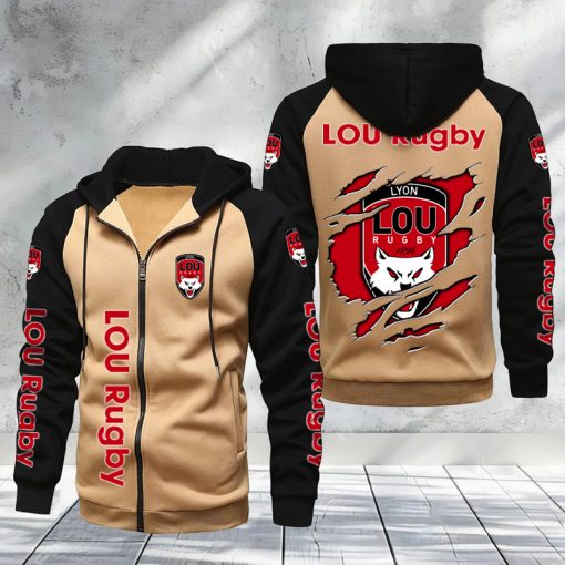 Lyon OU – Hoodie zippé raglan Nouveau Design Nouvelle édition Lyon OU – Hoodie zippé raglan Nouveau Design Nouvelle édition