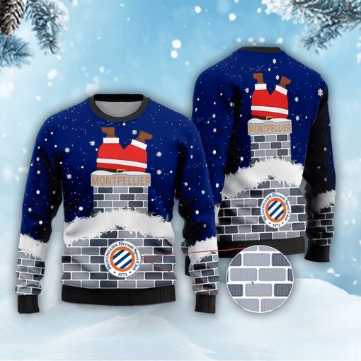 Montpellier HSC – Pull-over à motif de Père Noël