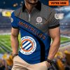 Montpellier HSC – Polo à fermeture éclair Nouveau Design Avec Nom Personnalisé