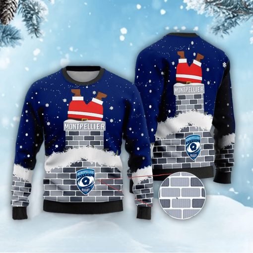 Montpellier Hérault Rugby – Pull-over à motif de Père Noël
