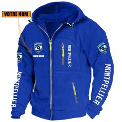 Montpellier Hérault Rugby – Blouson zippé Édition spéciale avec nom personnalisé