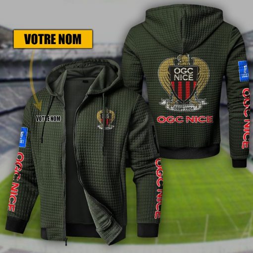 OGC Nice – Hoodie de sport nouvelle version avec nom personnalisé OGC Nice – Hoodie de sport nouvelle version avec nom personnalisé