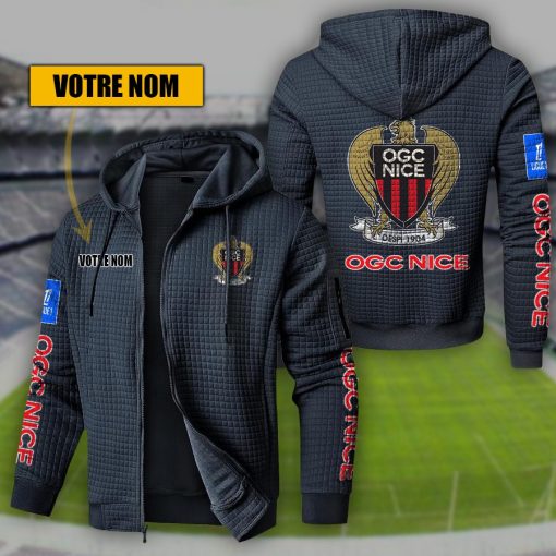 OGC Nice – Hoodie de sport nouvelle version avec nom personnalisé OGC Nice – Hoodie de sport nouvelle version avec nom personnalisé