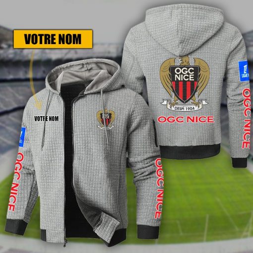 OGC Nice – Hoodie de sport nouvelle version avec nom personnalisé OGC Nice – Hoodie de sport nouvelle version avec nom personnalisé
