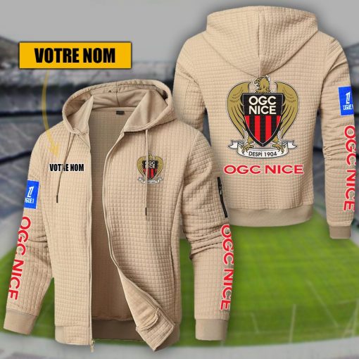 OGC Nice – Hoodie de sport nouvelle version avec nom personnalisé OGC Nice – Hoodie de sport nouvelle version avec nom personnalisé
