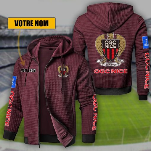 OGC Nice – Hoodie de sport nouvelle version avec nom personnalisé OGC Nice – Hoodie de sport nouvelle version avec nom personnalisé
