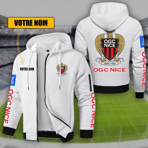OGC Nice – Hoodie de sport nouvelle version avec nom personnalisé OGC Nice – Hoodie de sport nouvelle version avec nom personnalisé
