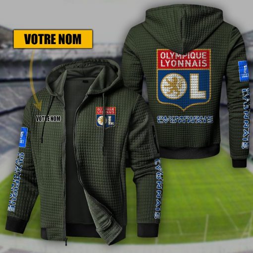 Olympique Lyonnais – Hoodie de sport nouvelle version avec nom personnalisé Olympique Lyonnais – Hoodie de sport nouvelle version avec nom personnalisé