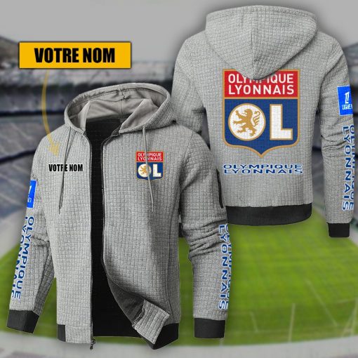 Olympique Lyonnais – Hoodie de sport nouvelle version avec nom personnalisé Olympique Lyonnais – Hoodie de sport nouvelle version avec nom personnalisé