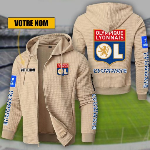 Olympique Lyonnais – Hoodie de sport nouvelle version avec nom personnalisé Olympique Lyonnais – Hoodie de sport nouvelle version avec nom personnalisé