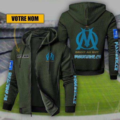 Olympique de Marseille – Hoodie de sport nouvelle version avec nom personnalisé Olympique de Marseille – Hoodie de sport nouvelle version avec nom personnalisé