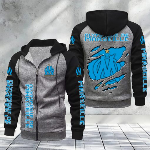 Olympique de Marseille – Hoodie zippé raglan Nouveau Design Nouvelle édition Olympique de Marseille – Hoodie zippé raglan Nouveau Design Nouvelle édition