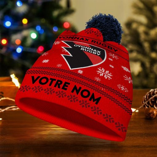 Oyonnax Rugb – Bonnet de Noël Nouvelle Version avec nom personnalisé Oyonnax Rugb – Bonnet de Noël Nouvelle Version avec nom personnalisé