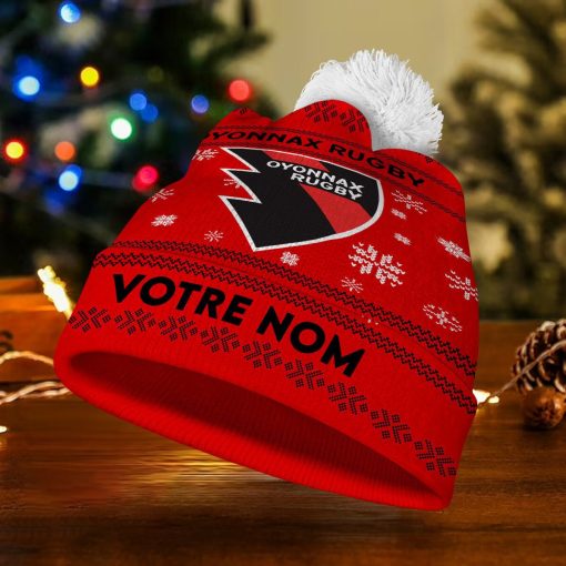 Oyonnax Rugb – Bonnet de Noël Nouvelle Version avec nom personnalisé Oyonnax Rugb – Bonnet de Noël Nouvelle Version avec nom personnalisé