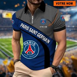 Paris Saint Germain – Polo à fermeture éclair Nouveau Design Avec Nom Personnalisé