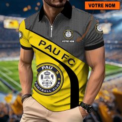 Pau FC – Polo à fermeture éclair Nouveau Design Avec Nom Personnalisé