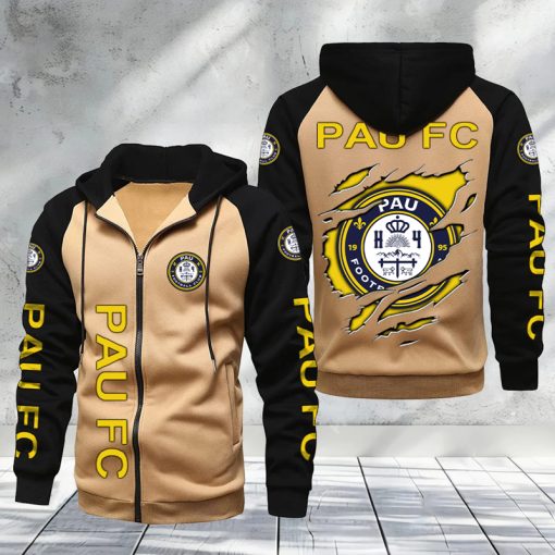 Pau FC – Hoodie zippé raglan Nouveau Design Nouvelle édition Pau FC – Hoodie zippé raglan Nouveau Design Nouvelle édition