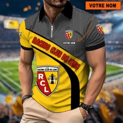 RC Lens – Polo à fermeture éclair Nouveau Design Avec Nom Personnalisé