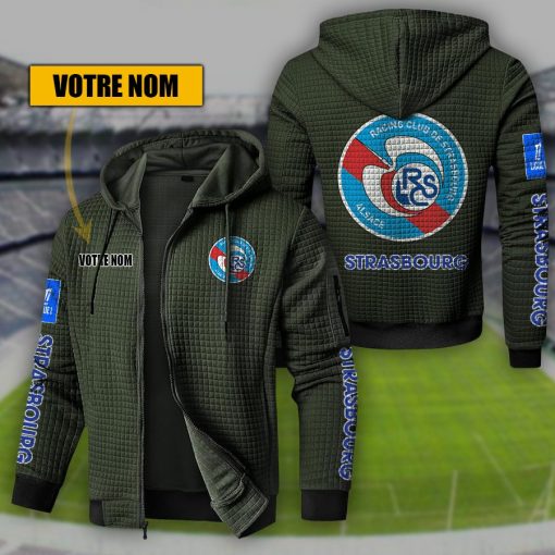 RC Strasbourg Alsace – Hoodie de sport nouvelle version avec nom personnalisé RC Strasbourg Alsace – Hoodie de sport nouvelle version avec nom personnalisé