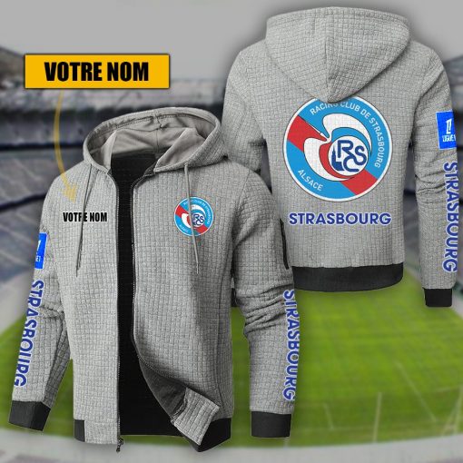 RC Strasbourg Alsace – Hoodie de sport nouvelle version avec nom personnalisé RC Strasbourg Alsace – Hoodie de sport nouvelle version avec nom personnalisé