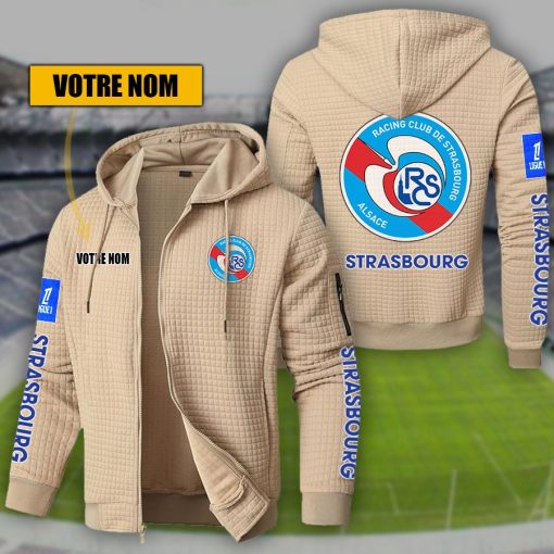RC Strasbourg Alsace – Hoodie de sport nouvelle version avec nom personnalisé RC Strasbourg Alsace – Hoodie de sport nouvelle version avec nom personnalisé