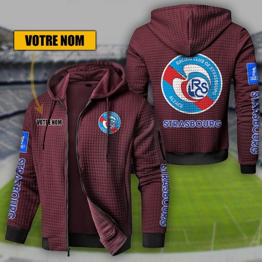RC Strasbourg Alsace – Hoodie de sport nouvelle version avec nom personnalisé RC Strasbourg Alsace – Hoodie de sport nouvelle version avec nom personnalisé