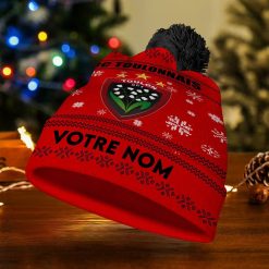 RC Toulonnais – Bonnet de Noël Nouvelle Version avec nom personnalisé