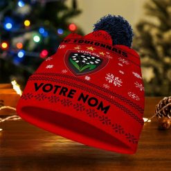 RC Toulonnais – Bonnet de Noël Nouvelle Version avec nom personnalisé