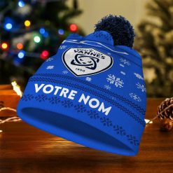 RC Vannes – Bonnet de Noël Nouvelle Version avec nom personnalisé