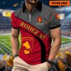 Rodez AF – Polo à fermeture éclair Nouveau Design Avec Nom Personnalisé