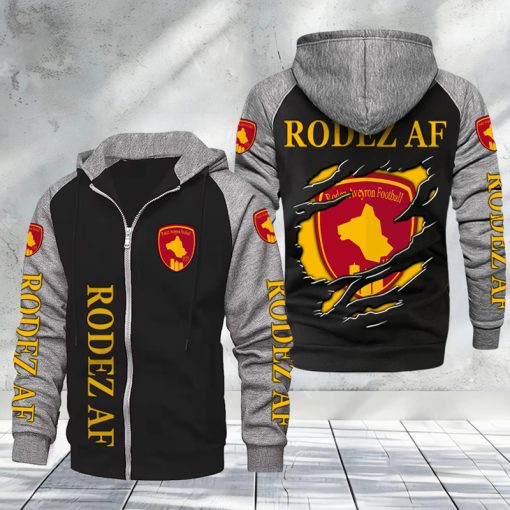 Rodez AF – Hoodie zippé raglan Nouveau Design Nouvelle édition Rodez AF – Hoodie zippé raglan Nouveau Design Nouvelle édition