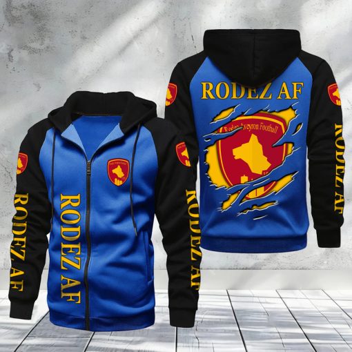 Rodez AF – Hoodie zippé raglan Nouveau Design Nouvelle édition Rodez AF – Hoodie zippé raglan Nouveau Design Nouvelle édition