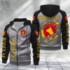 Rodez AF – Hoodie zippé raglan Nouveau Design Nouvelle édition