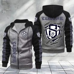 SC Aubagne Air Bel – Hoodie zippé raglan Nouveau Design Nouvelle édition