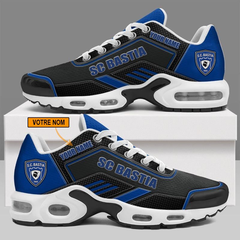 SC Bastia – Chaussures Air Max Plus Nouveau style avec nom personnalisé SC Bastia – Chaussures Air Max Plus Nouveau style avec nom personnalisé