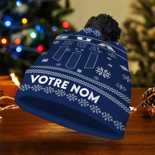 SU Agen – Bonnet de Noël Nouvelle Version avec nom personnalisé SU Agen – Bonnet de Noël Nouvelle Version avec nom personnalisé