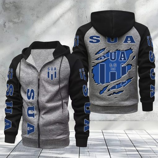 SU Agen – Hoodie zippé raglan Nouveau Design Nouvelle édition SU Agen – Hoodie zippé raglan Nouveau Design Nouvelle édition