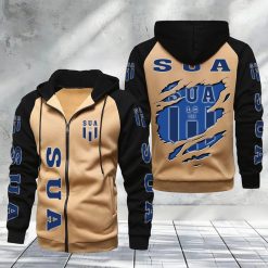 SU Agen – Hoodie zippé raglan Nouveau Design Nouvelle édition