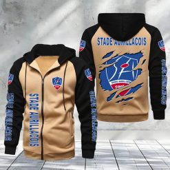 Stade Aurillacois – Hoodie zippé raglan Nouveau Design Nouvelle édition