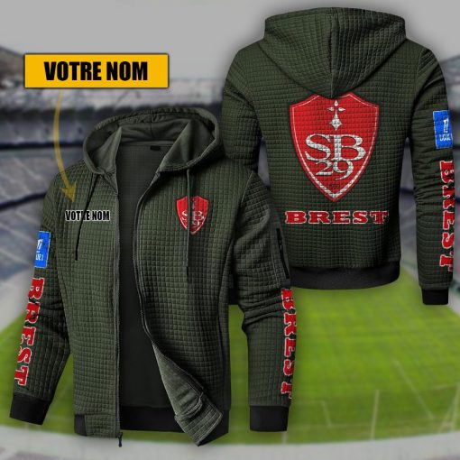 Stade Brestois 29 – Hoodie de sport nouvelle version avec nom personnalisé Stade Brestois 29 – Hoodie de sport nouvelle version avec nom personnalisé