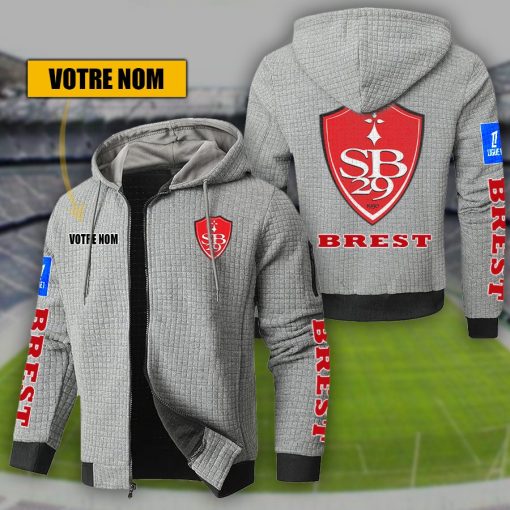 Stade Brestois 29 – Hoodie de sport nouvelle version avec nom personnalisé Stade Brestois 29 – Hoodie de sport nouvelle version avec nom personnalisé